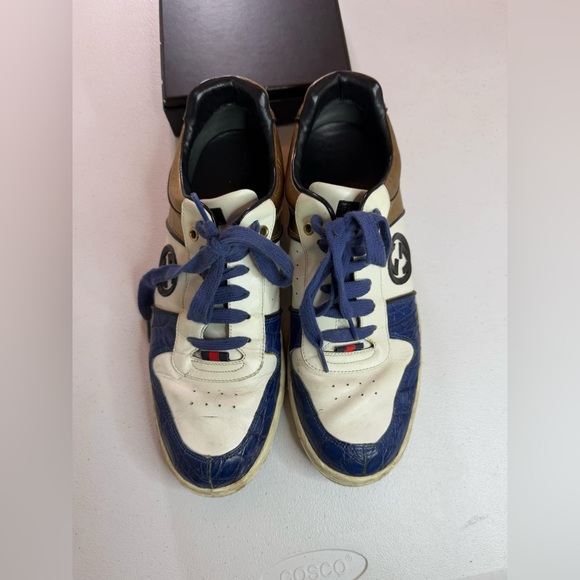 Gucci crocodile and leather sneakers 5th Ave Edition
Sz 9.5 G / / US 10.5 Exotic - Picture 3 of 12